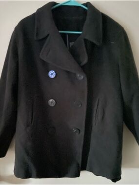 Size 12 J Percy Black Wool-style coat